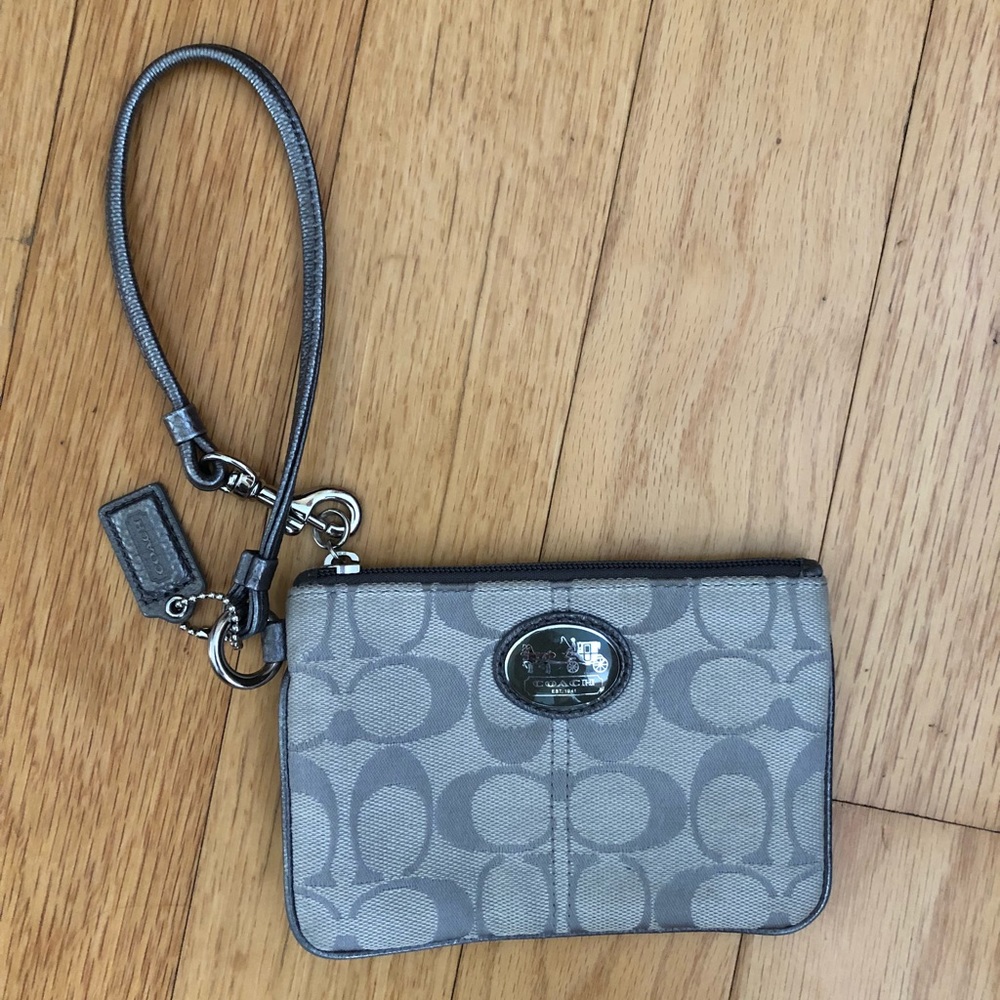 Grey Coach Wristlet